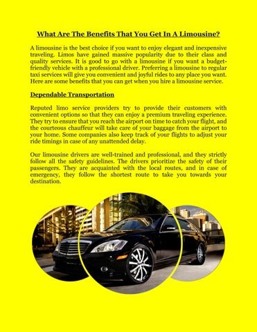 What is the Benefit of Limo?